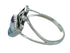 Multicolor Silver Water Wave Ring Size 5-3/4 AX80321